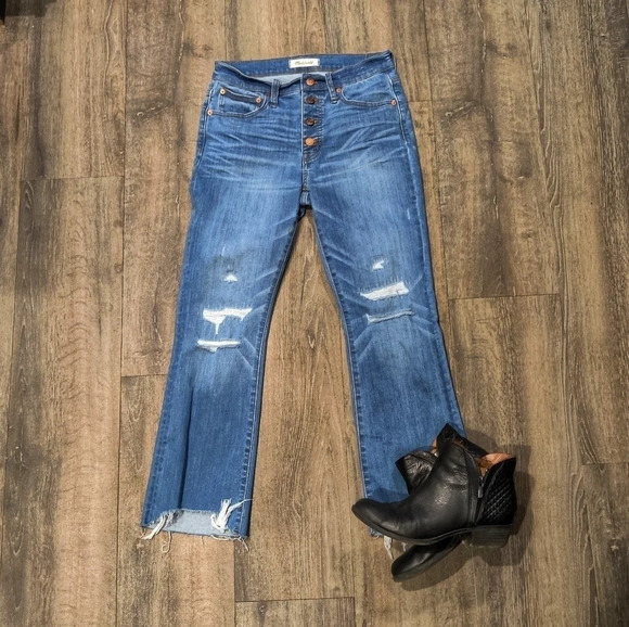 Madewell Cali Demi Distressed Boot Jean - Picture 2 of 7